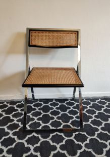 chaise pliante cannée