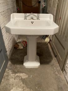 Lavabo sur pied vintage