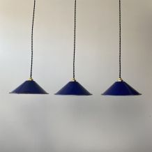 LOT 3 PETITES SUSPENSIONS EMAILLEES CONIQUES