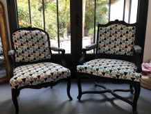 Paire de cabriolet louis XV