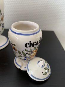 Ensemble de 6 pots d’apothicaire