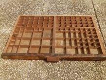 casier  d'imprimeur , ancien , vintage
