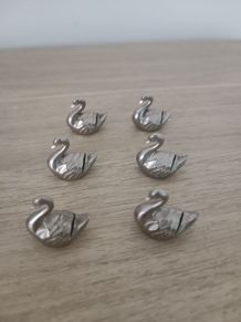 Portes nom métal argenté 