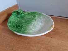 Plat creux barbotine Italica ARS fenouil ou céleri branche