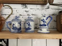 Trio de 3 petites pots céramique d'Italie