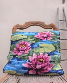 Coussin vintage (fait main)