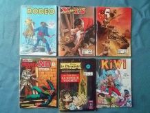 lot  de  6 comics , BD, vintage 