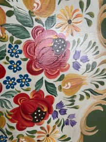 Tableau peinture à l'huile florale 