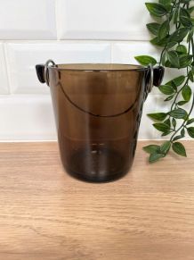 Seau à glace en verre fumé Lever