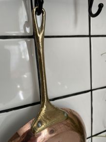 Poële en cuivre vintage