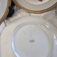 Assiettes à dessert Limoges