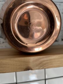 Vase en cuivre et laiton « LECELLIER VILLEDIEU »