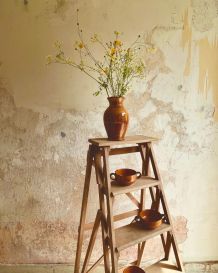 Vase jaune émaillé 