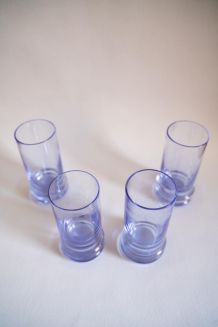 Arnolfo di Cambio, 4x verres vintages en cristal violet