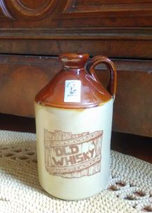 Bouteille en grès vernissé "old whisky" (made in England)