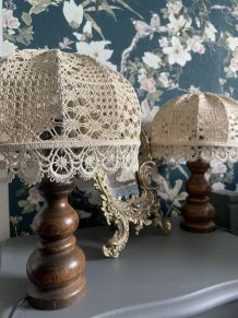 2 belles lampes à poser rétro