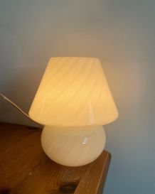 Lampe italienne vintage champignon 80s