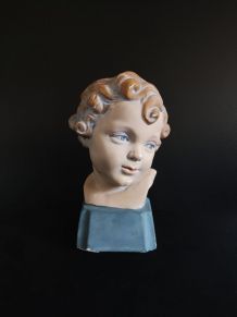 buste jeune enfant art déco