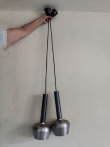 suspensions vintage en aluminium brossé