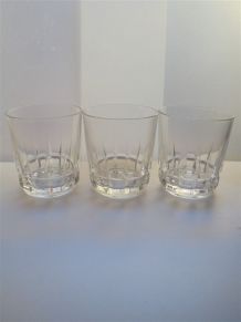 Lot de 3 verres à whisky