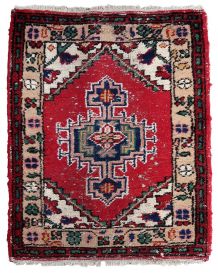 Tapis vintage Persan Hamadan fait main, 1C842