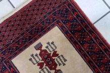 Tapis vintage Ouzbek Bukhara fait main, 1C858