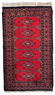 Tapis vintage Ouzbek Bukhara fait main, 1C864
