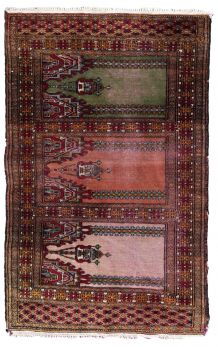 Tapis vintage Ouzbek Bukhara fait main, 1C866