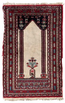 Tapis vintage Pakistanais Lahore fait main, 1C867