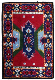 Tapis vintage Français Savonnerie fait main, 1C871