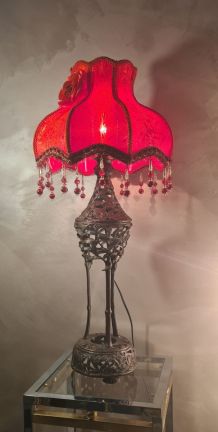 grande lampe art nouveau 1890 a 1910 bronze  japonaise  mode