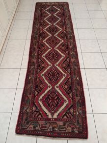 Tapis de galerie Persan Hamadan fait main 300x85cm