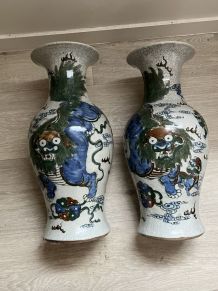 2 superbes vases de Chine