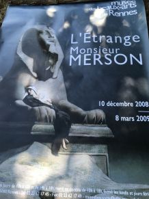Affiche  grand format musée de Rennes monsieur Merson