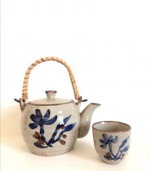 Service thé café en grès Japon 12 pièces 
