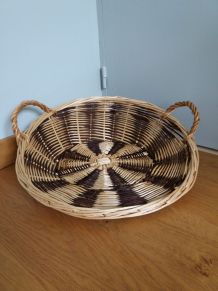 Panier de présentation rond en osier