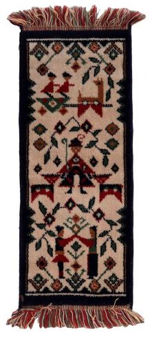Tapis vintage Suédois Scandinave, 1C908