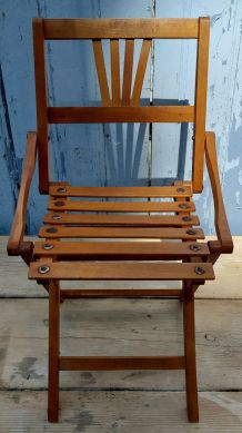 Chaise pliante en bois pour enfant
