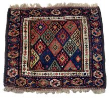 Tapis ancien Persan Kurdish fait main, 1B930