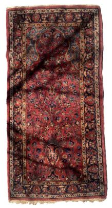 Tapis ancien Persan Sarouk fait main, 1B935