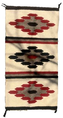 Tapis ancien Américain Navajo fait main, 1B936