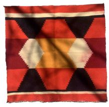 Tapis ancien Américain Navajo fait main, 1B937