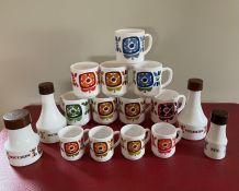 Lot mugs tasse set condiment Mobil