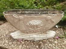 jardinière  en fonte  d'alu , vintage