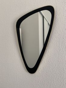 Miroir vintage 1960 rétroviseur asymétrique - 57 x 34 cm