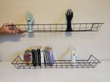 étagères métal noir vintage