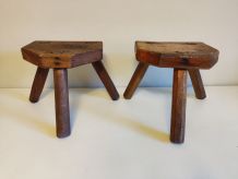 tabourets de campagne anciens