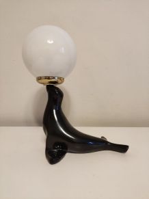 lampe otarie noire et blanche