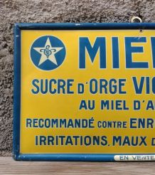 Plaque en tôle lithographiée Mieldor (Vichy étoiles)