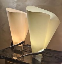 paires de lampes  deluxe  model italien  fin 70 a 90       ;